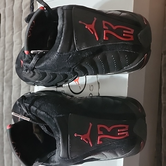 Air Jordan 14 Retro Size 12 Men Blk - Picture 6 of 8